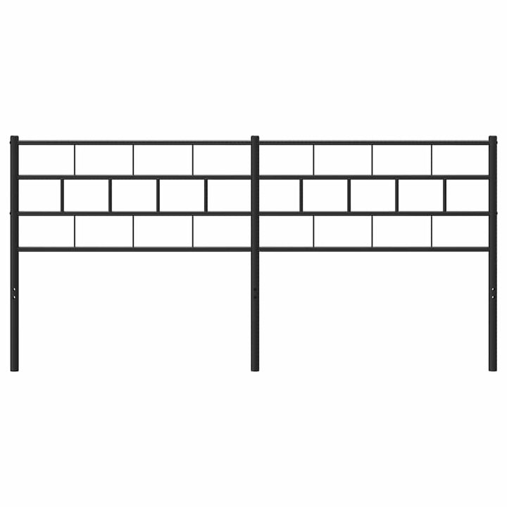 udskiftningsgavl 193 cm metal sort