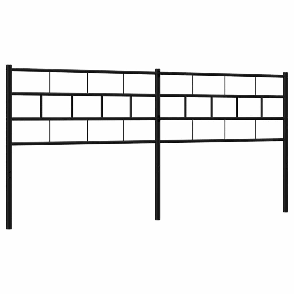 udskiftningsgavl 193 cm metal sort