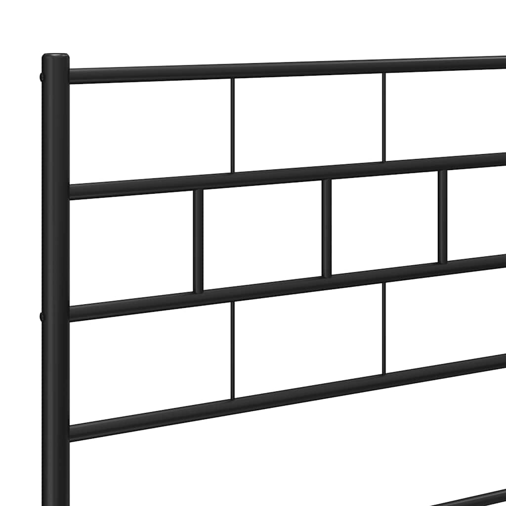 udskiftningsgavl 193 cm metal sort