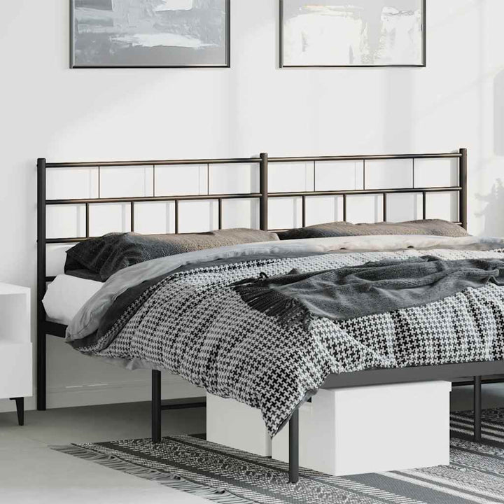 udskiftningsgavl 193 cm metal sort
