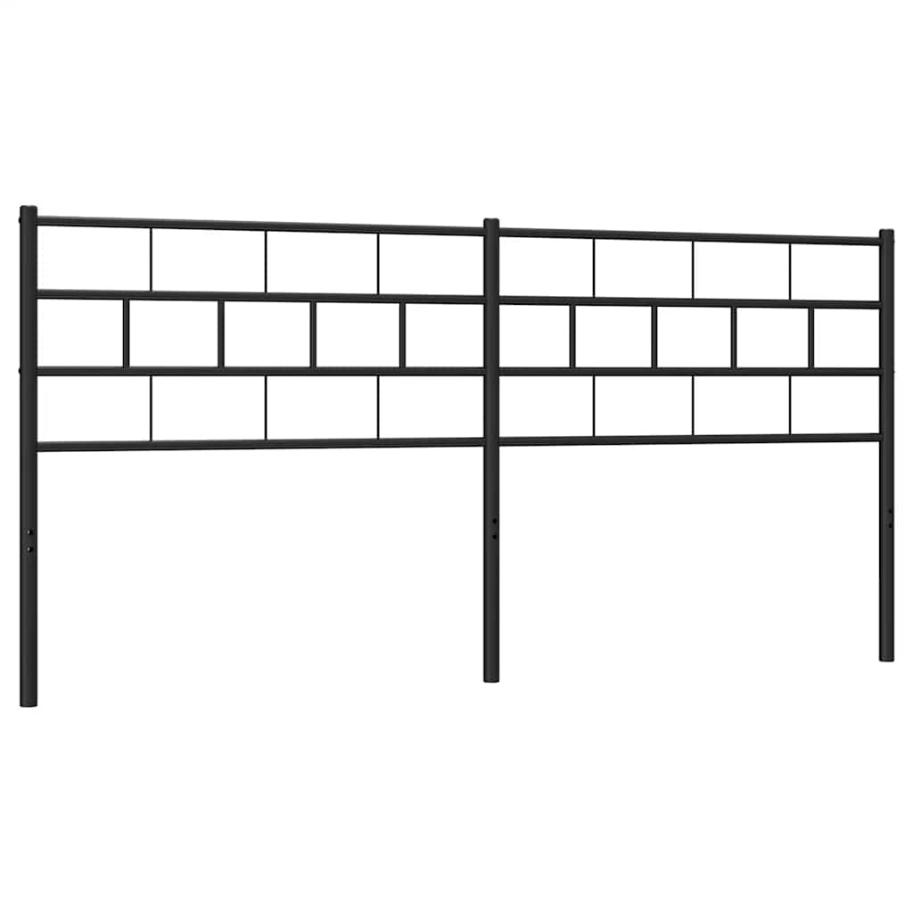 udskiftningsgavl 200 cm metal sort