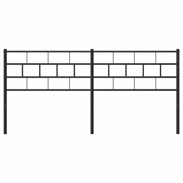 udskiftningsgavl 200 cm metal sort