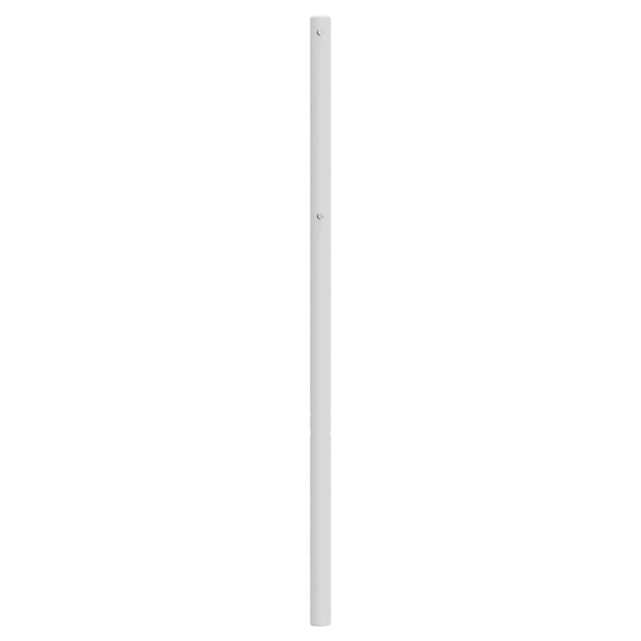 udskiftningsgavl 135 cm metal hvid