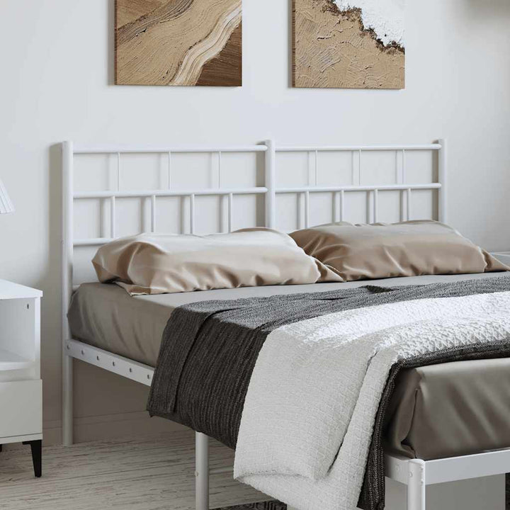 udskiftningsgavl 135 cm metal hvid