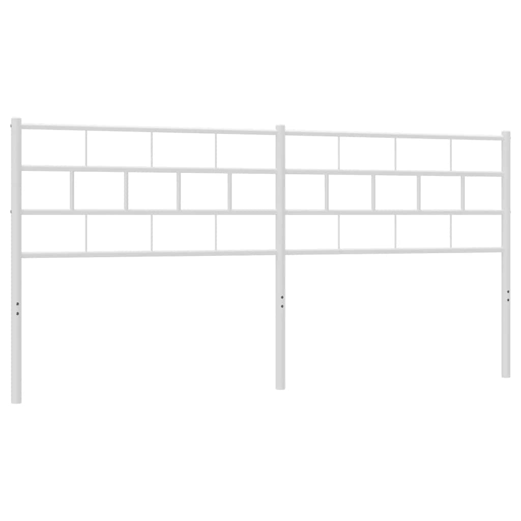udskiftningsgavl 160 cm metal hvid