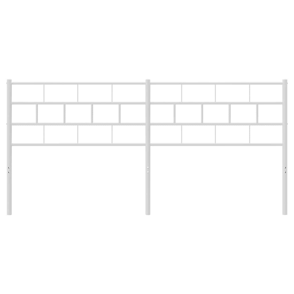 udskiftningsgavl 160 cm metal hvid