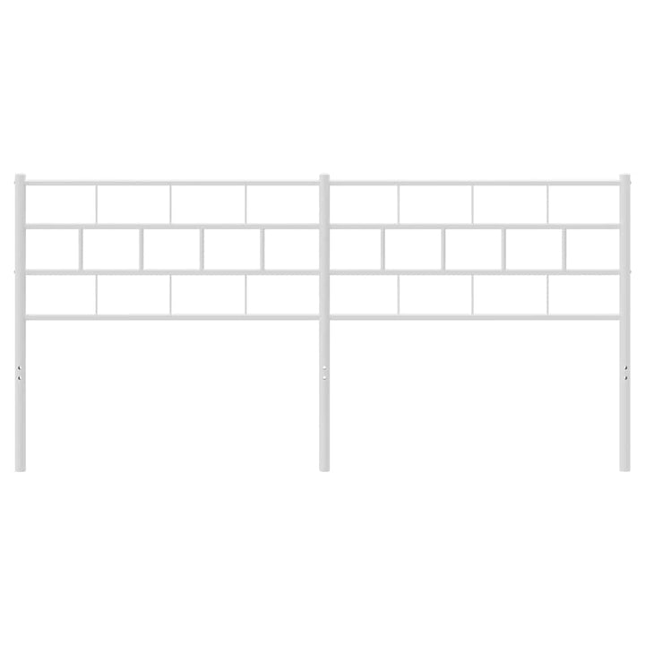 udskiftningsgavl 160 cm metal hvid