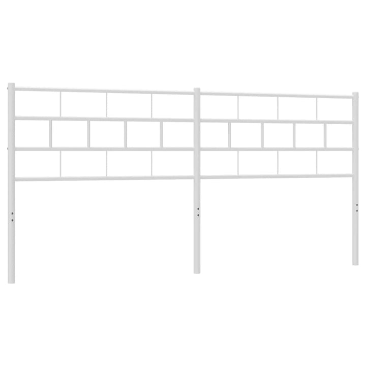 udskiftningsgavl 193 cm metal hvid