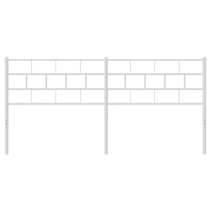 udskiftningsgavl 193 cm metal hvid