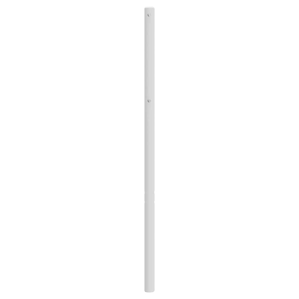 udskiftningsgavl 200 cm metal hvid