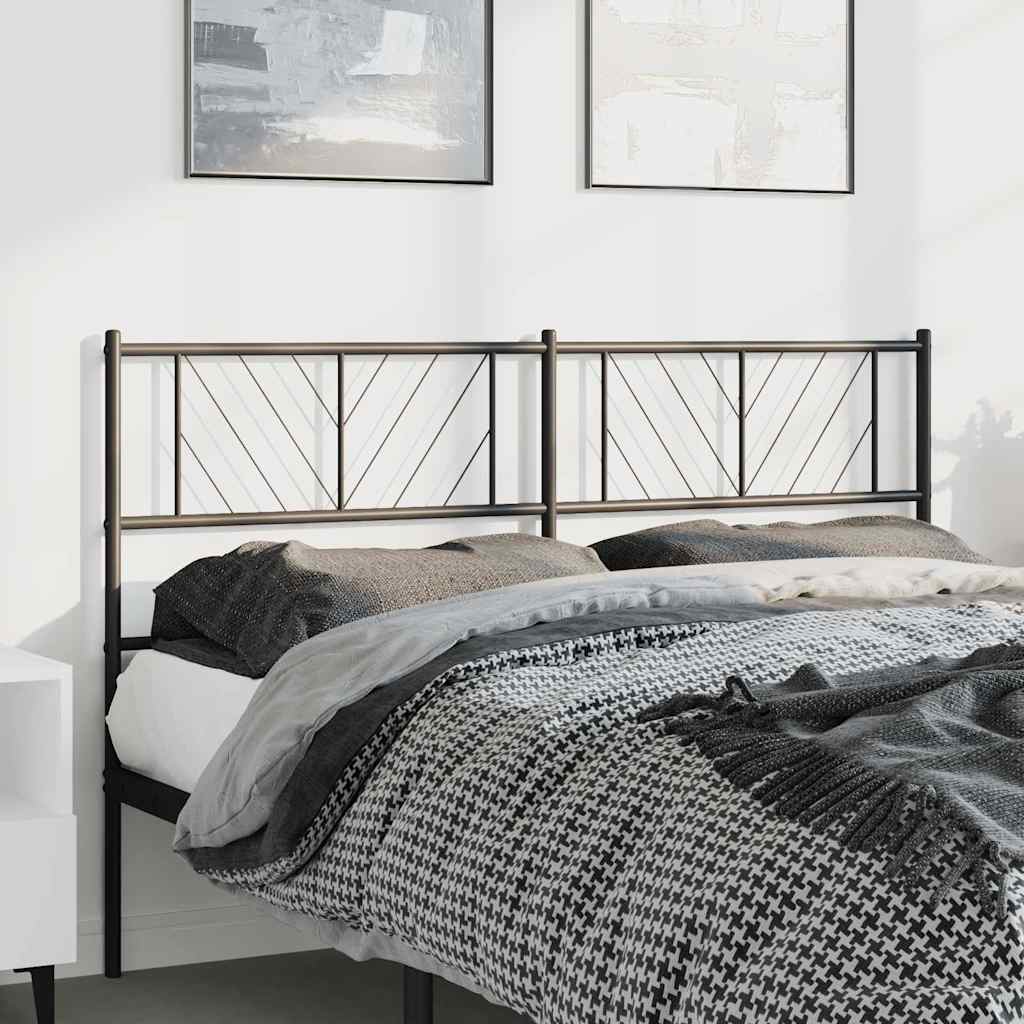 udskiftningsgavl 135 cm metal sort