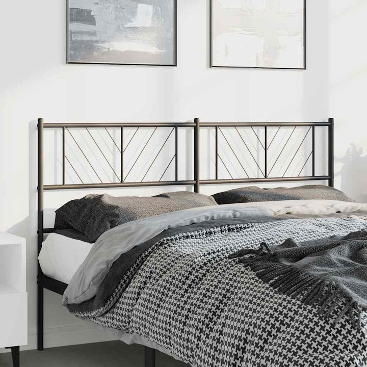 udskiftningsgavl 135 cm metal sort