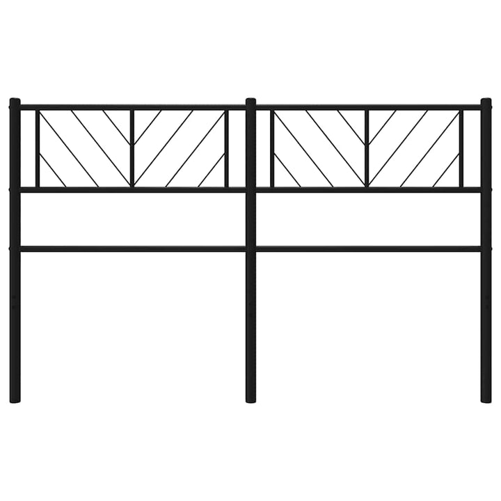 udskiftningsgavl 135 cm metal sort