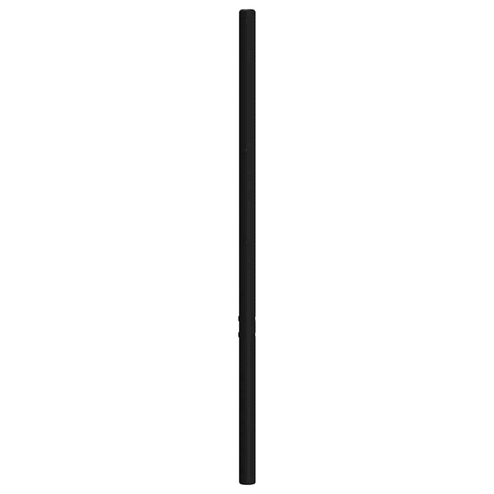 udskiftningsgavl 135 cm metal sort
