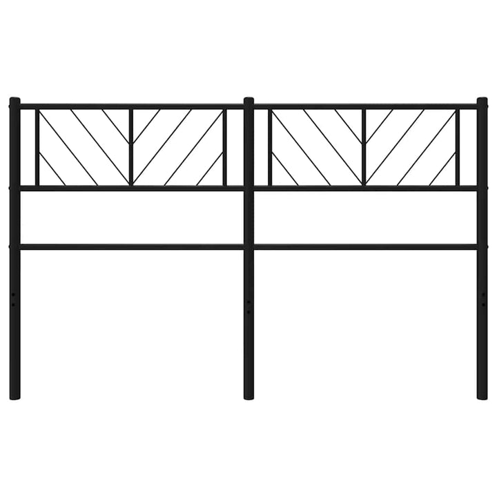 udskiftningsgavl 150 cm metal sort