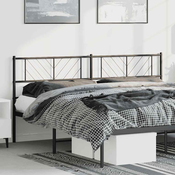udskiftningsgavl 180 cm metal sort