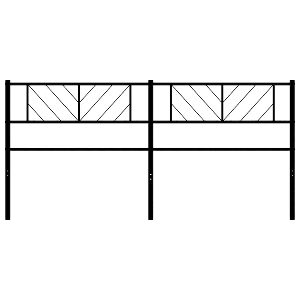 udskiftningsgavl 180 cm metal sort