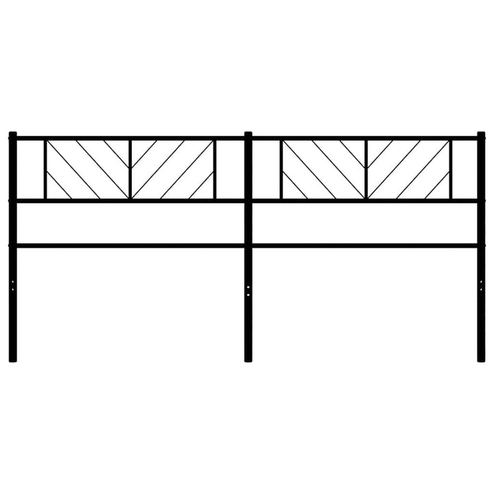 udskiftningsgavl 180 cm metal sort