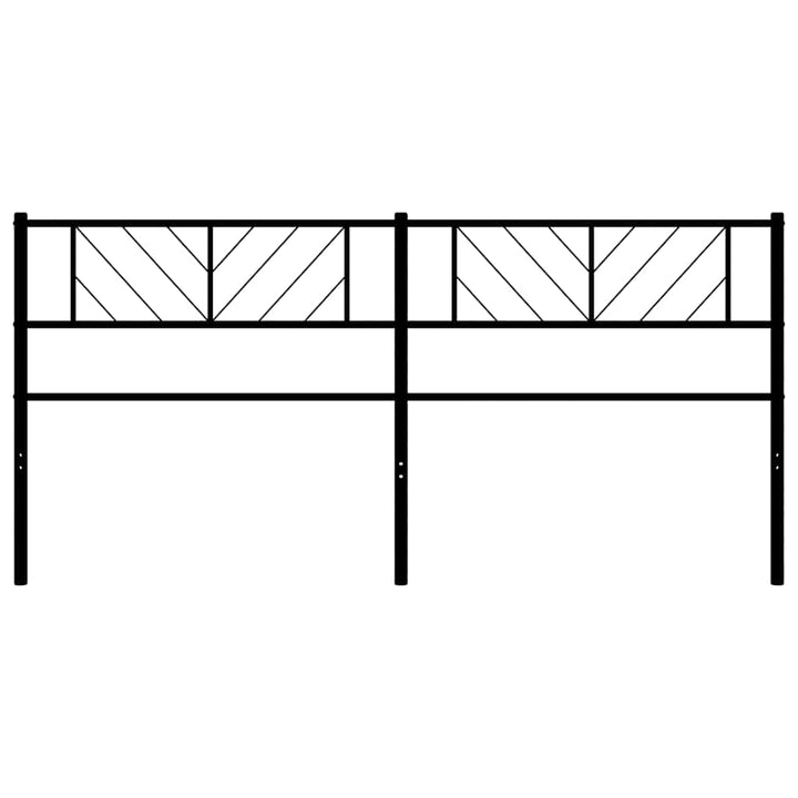 udskiftningsgavl 193 cm metal sort