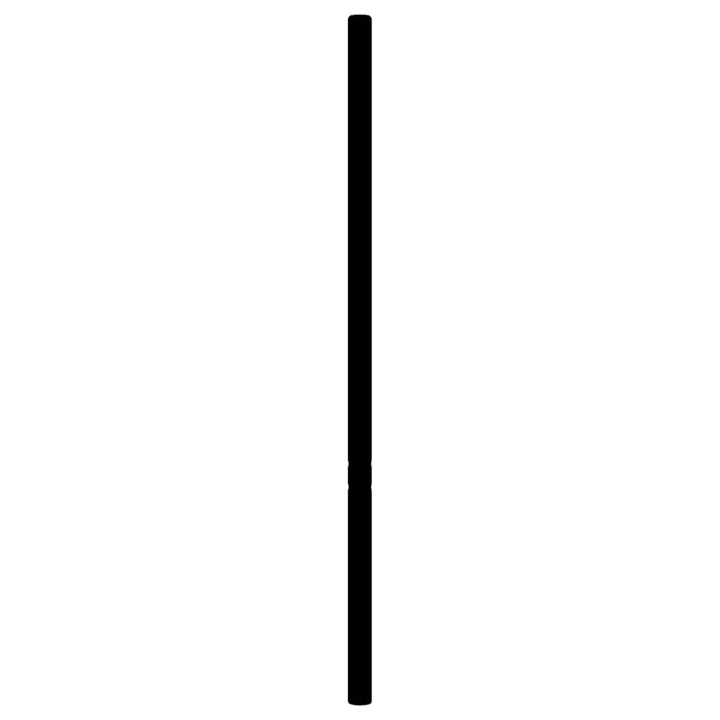 udskiftningsgavl 193 cm metal sort