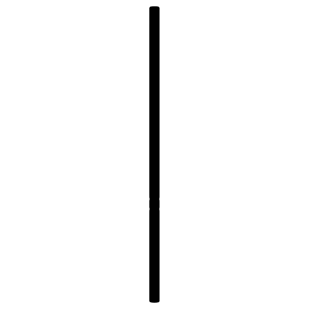 udskiftningsgavl 200 cm metal sort