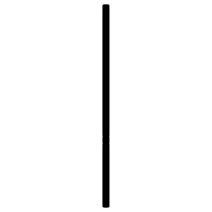 udskiftningsgavl 200 cm metal sort