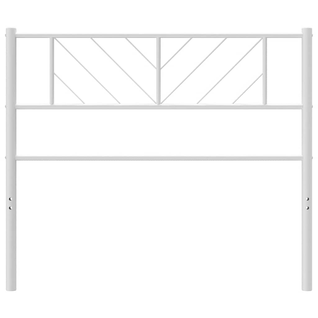 udskiftningsgavl 90 cm metal hvid