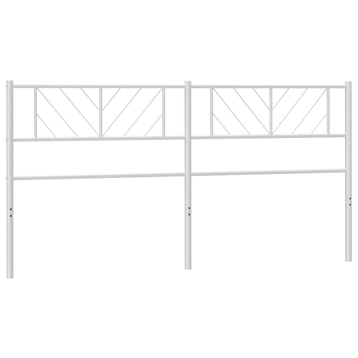 udskiftningsgavl 193 cm metal hvid