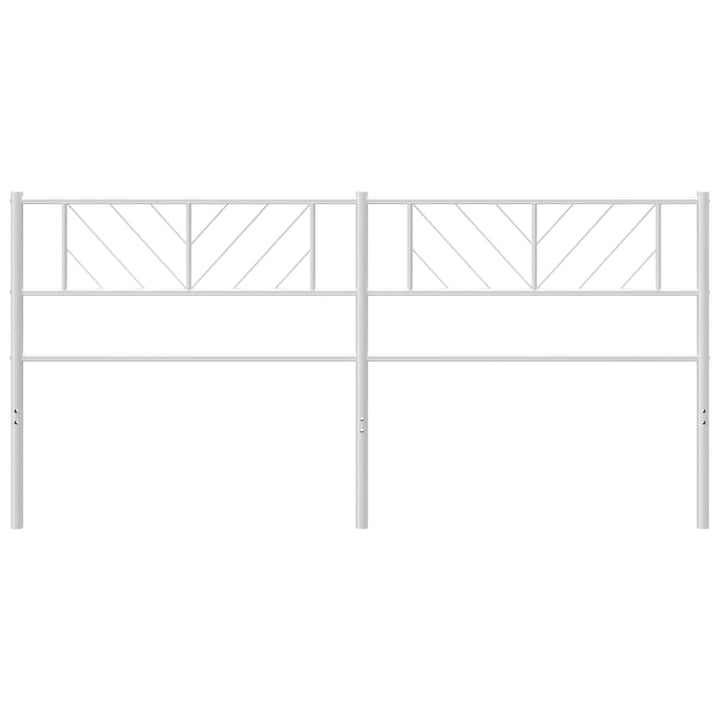 udskiftningsgavl 193 cm metal hvid