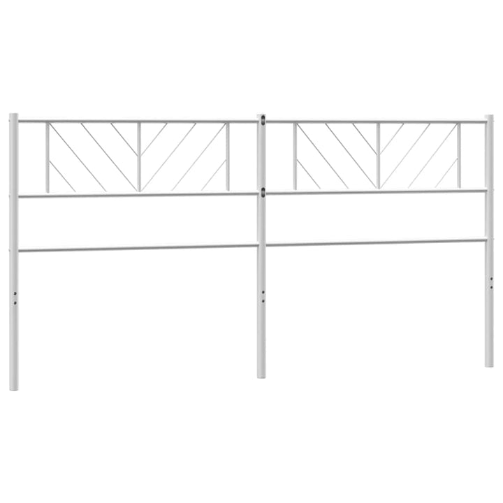 udskiftningsgavl 193 cm metal hvid
