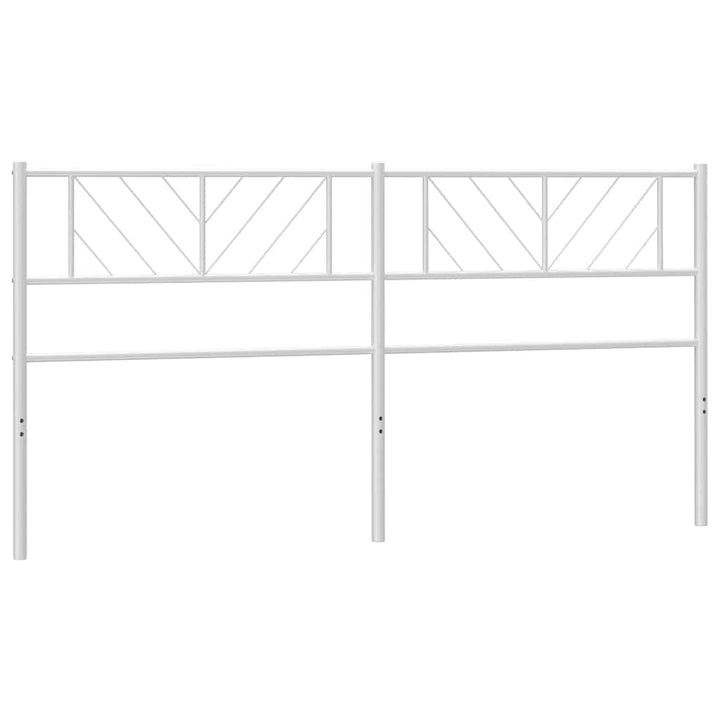 udskiftningsgavl 200 cm metal hvid