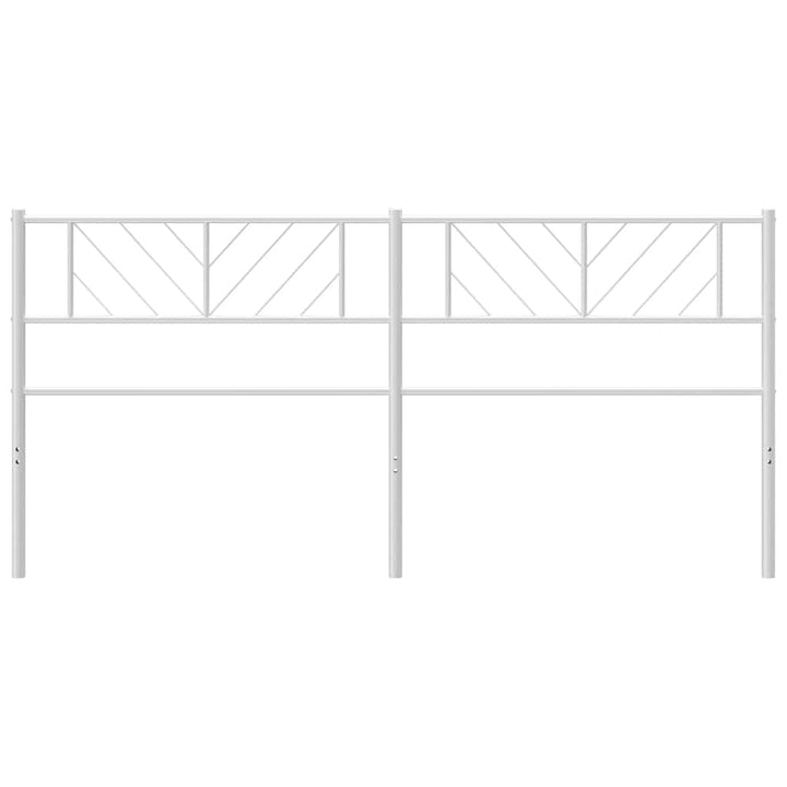 udskiftningsgavl 200 cm metal hvid