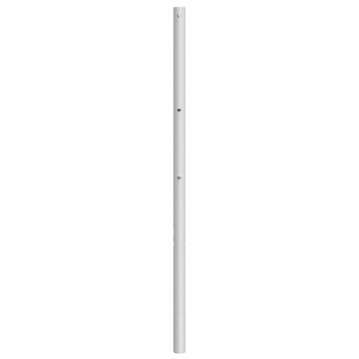 udskiftningsgavl 200 cm metal hvid