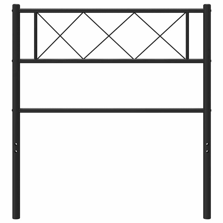 udskiftningsgavl 90 cm metal sort