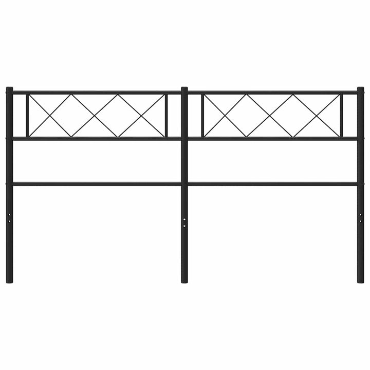 udskiftningsgavl 120 cm metal sort