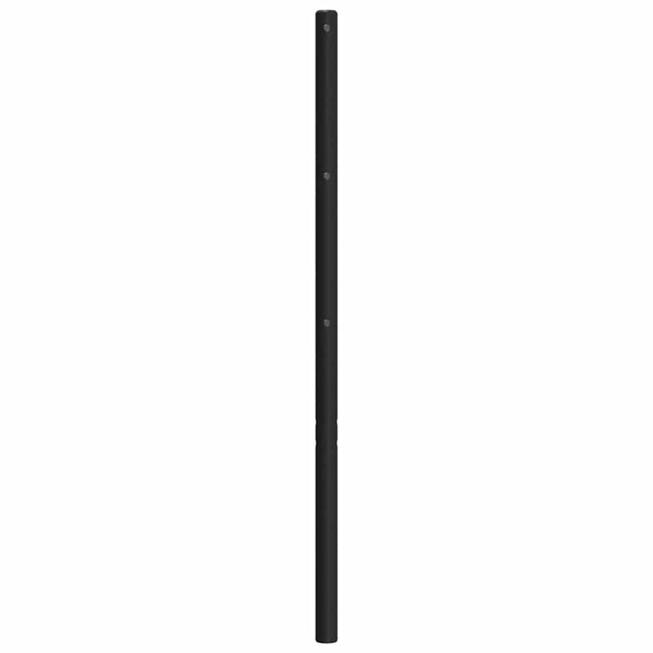 udskiftningsgavl 120 cm metal sort