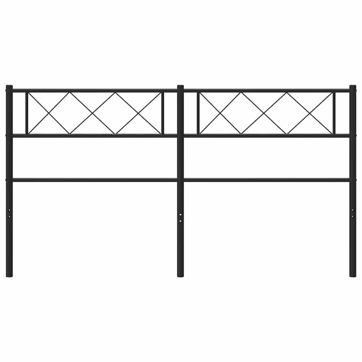 udskiftningsgavl 150 cm metal sort