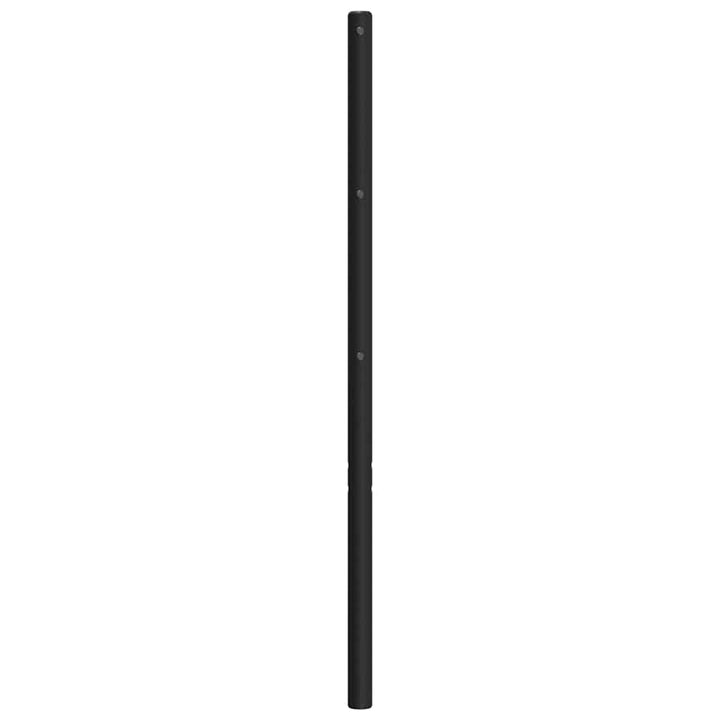 udskiftningsgavl 150 cm metal sort