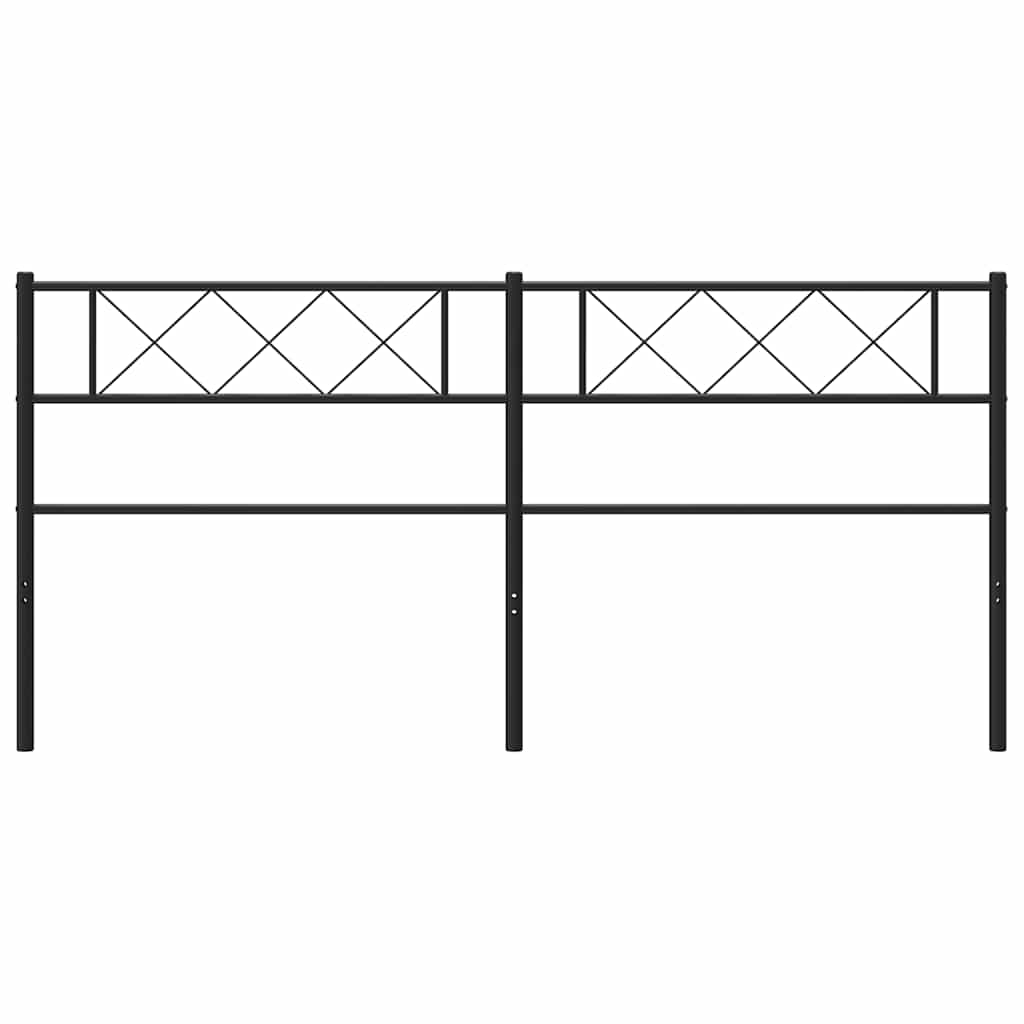 udskiftningsgavl 160 cm metal sort