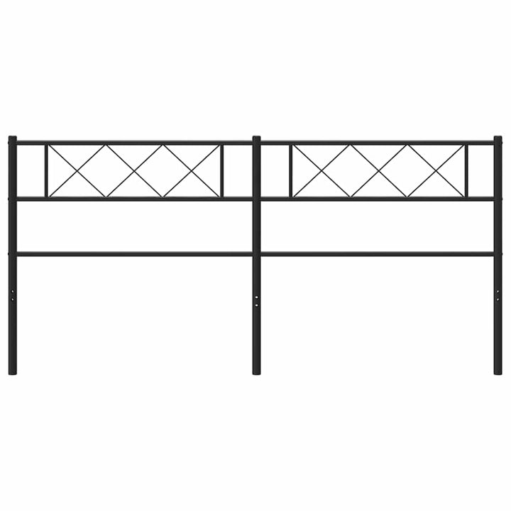 udskiftningsgavl 160 cm metal sort