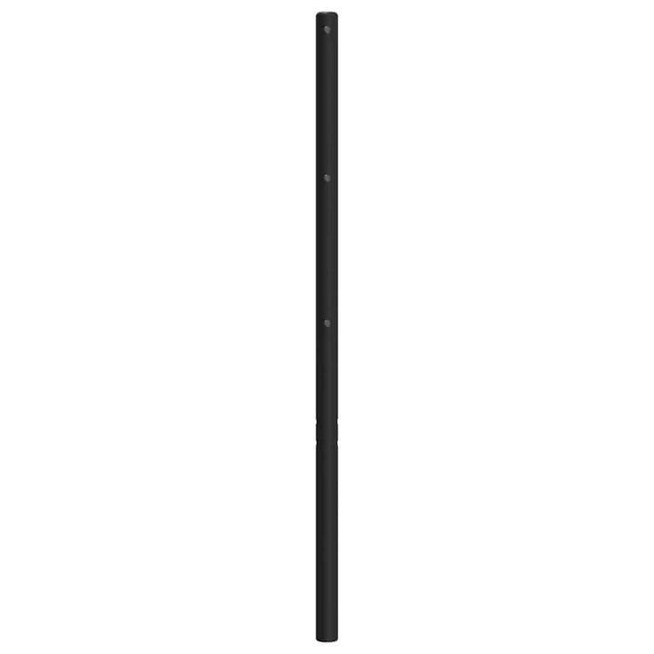 udskiftningsgavl 160 cm metal sort