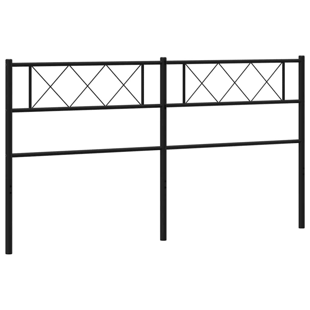 udskiftningsgavl 160 cm metal sort