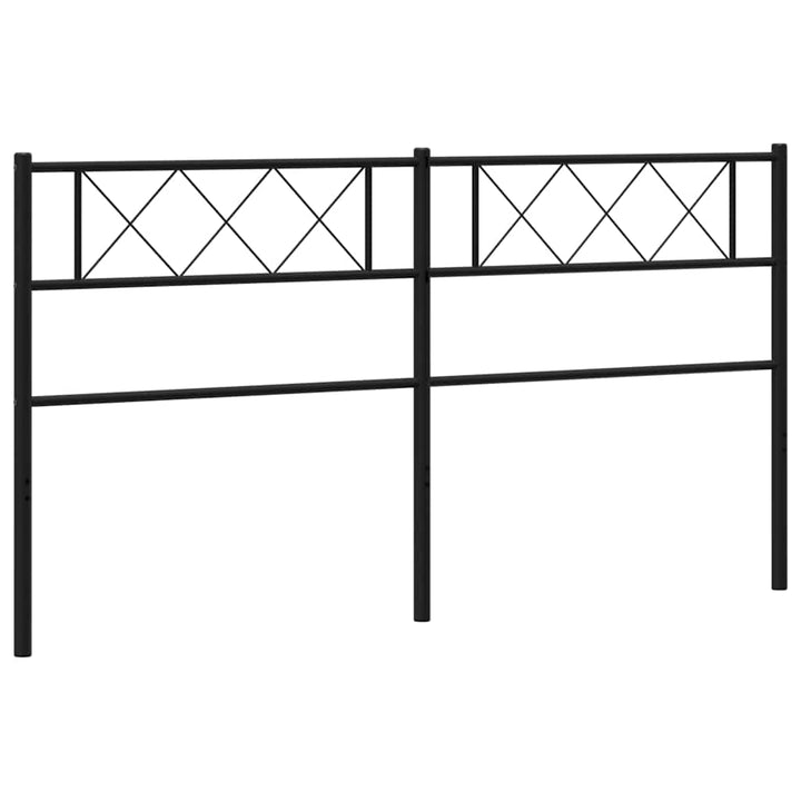 udskiftningsgavl 160 cm metal sort