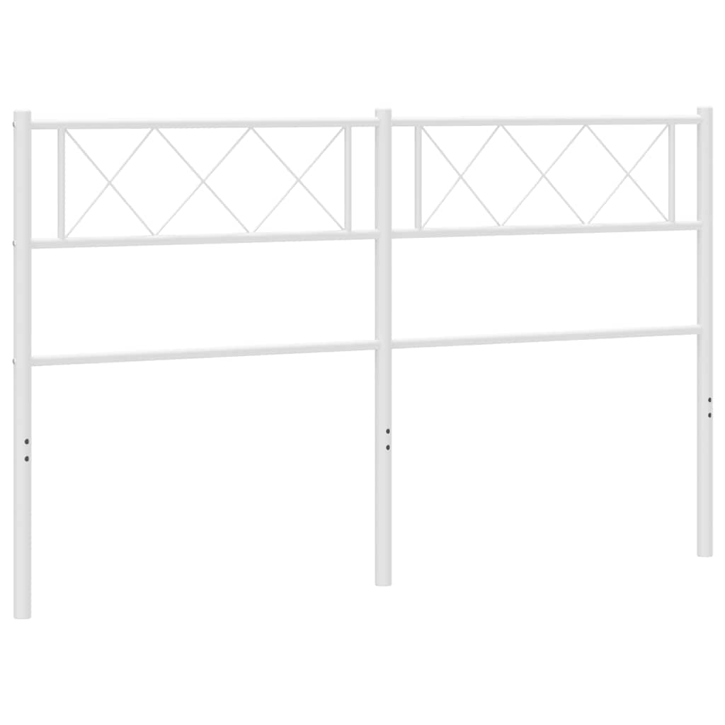 udskiftningsgavl 150 cm metal hvid