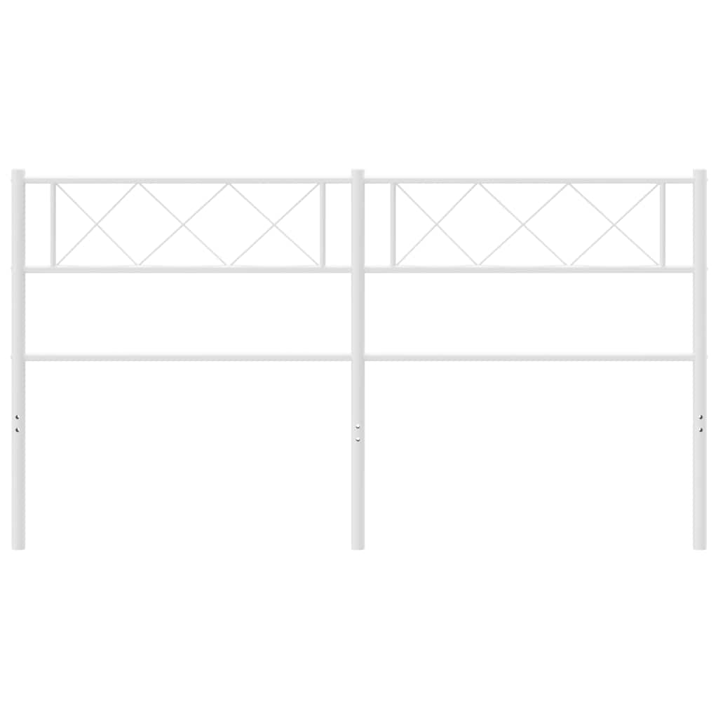 udskiftningsgavl 150 cm metal hvid