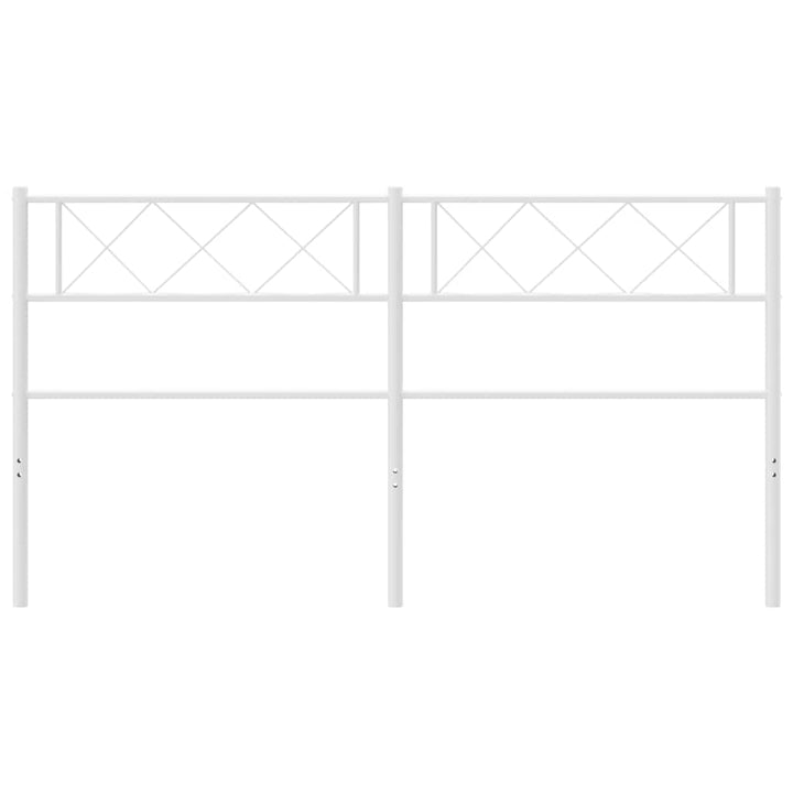 udskiftningsgavl 150 cm metal hvid
