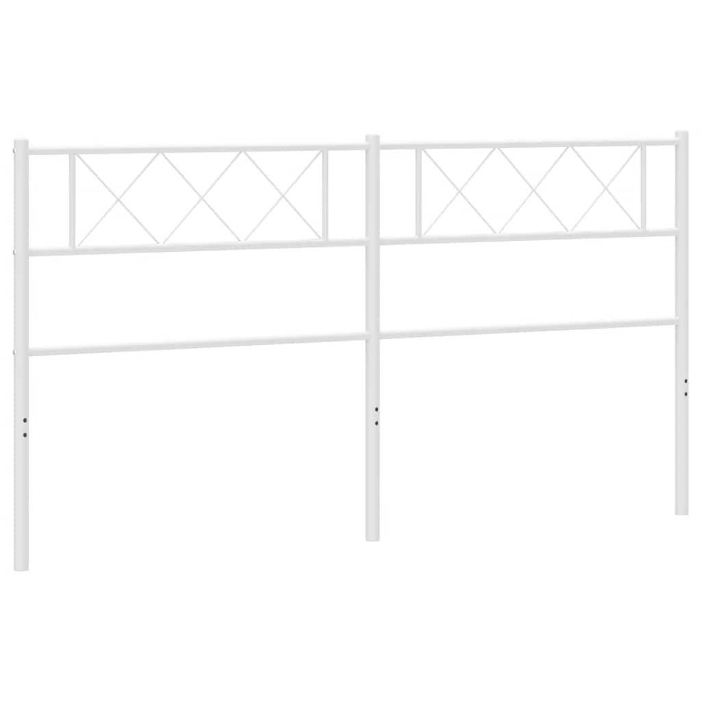udskiftningsgavl 180 cm metal hvid