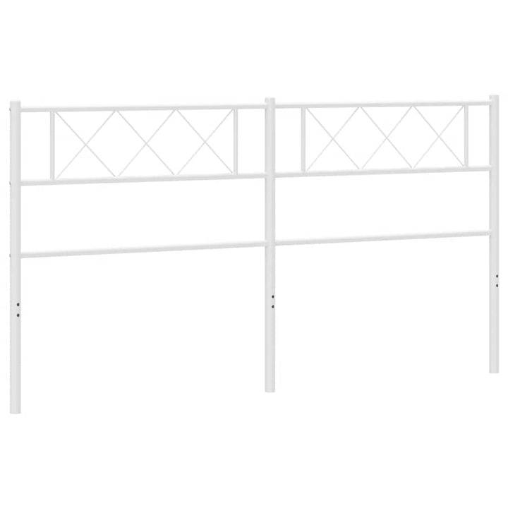 udskiftningsgavl 180 cm metal hvid