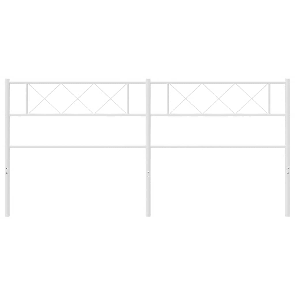 udskiftningsgavl 180 cm metal hvid