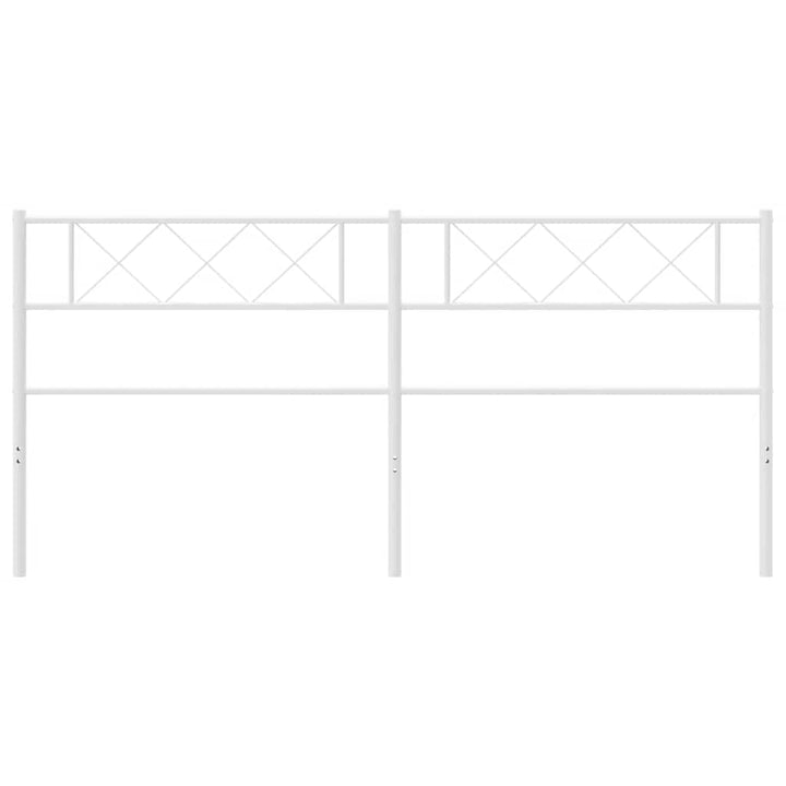 udskiftningsgavl 180 cm metal hvid
